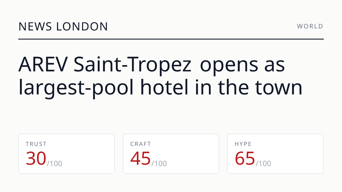AREV Saint-Tropez opens as largest-pool hotel in the town