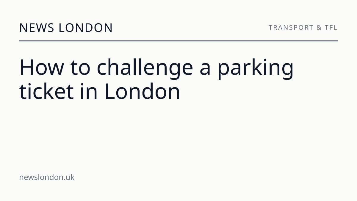 How to challenge a parking ticket in London