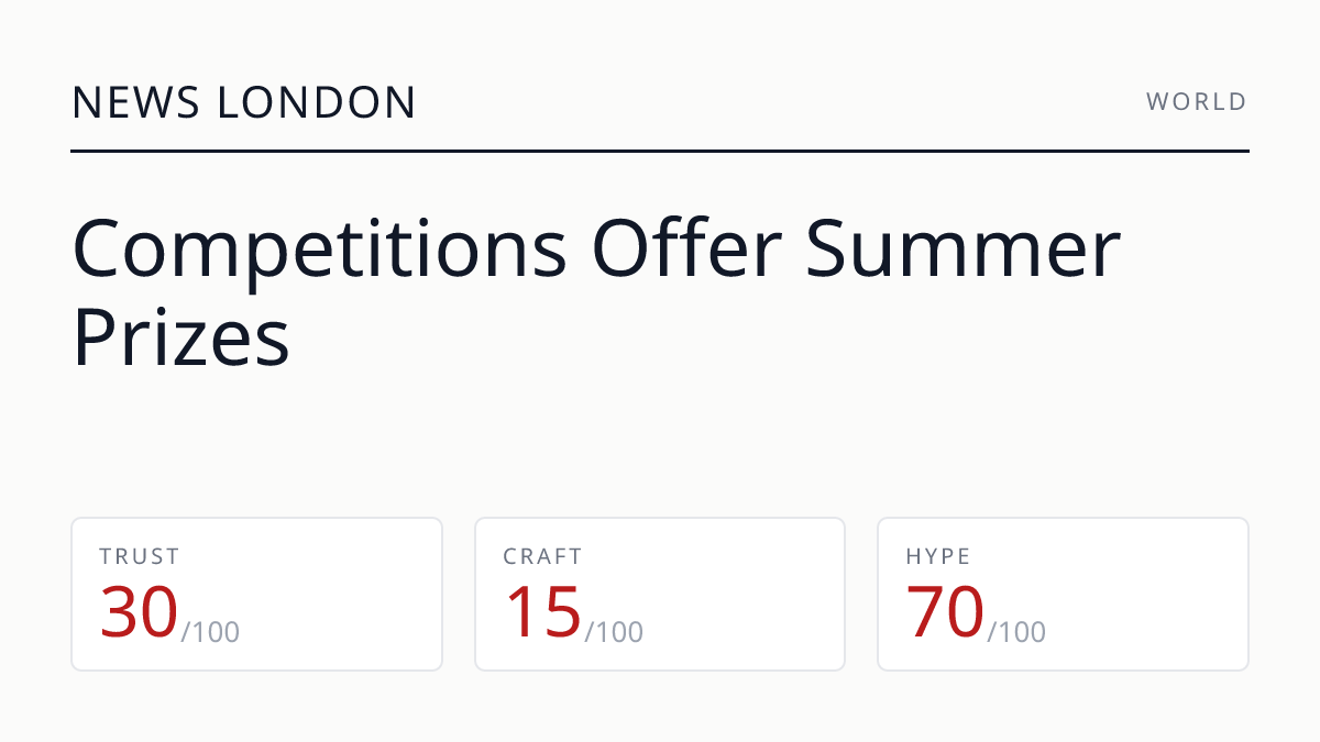 Competitions Offer Summer Prizes
