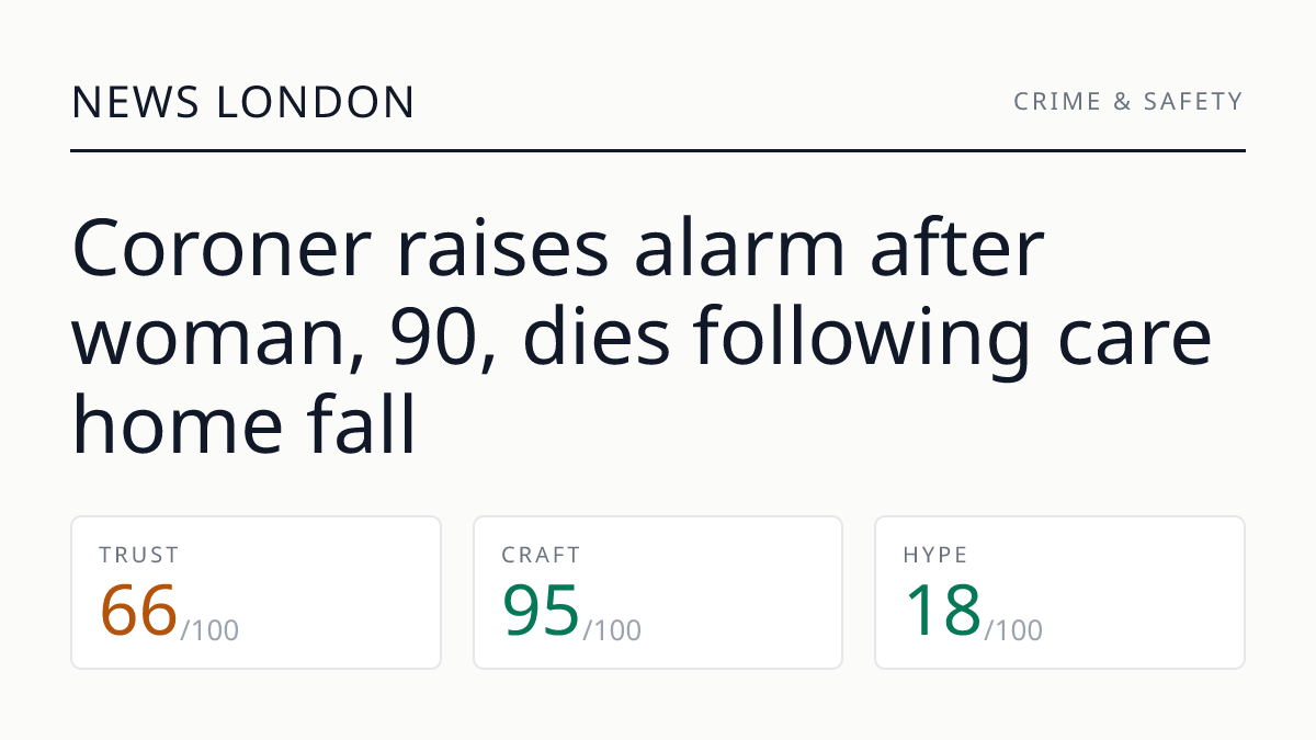 Coroner raises alarm after woman, 90, dies following care home fall