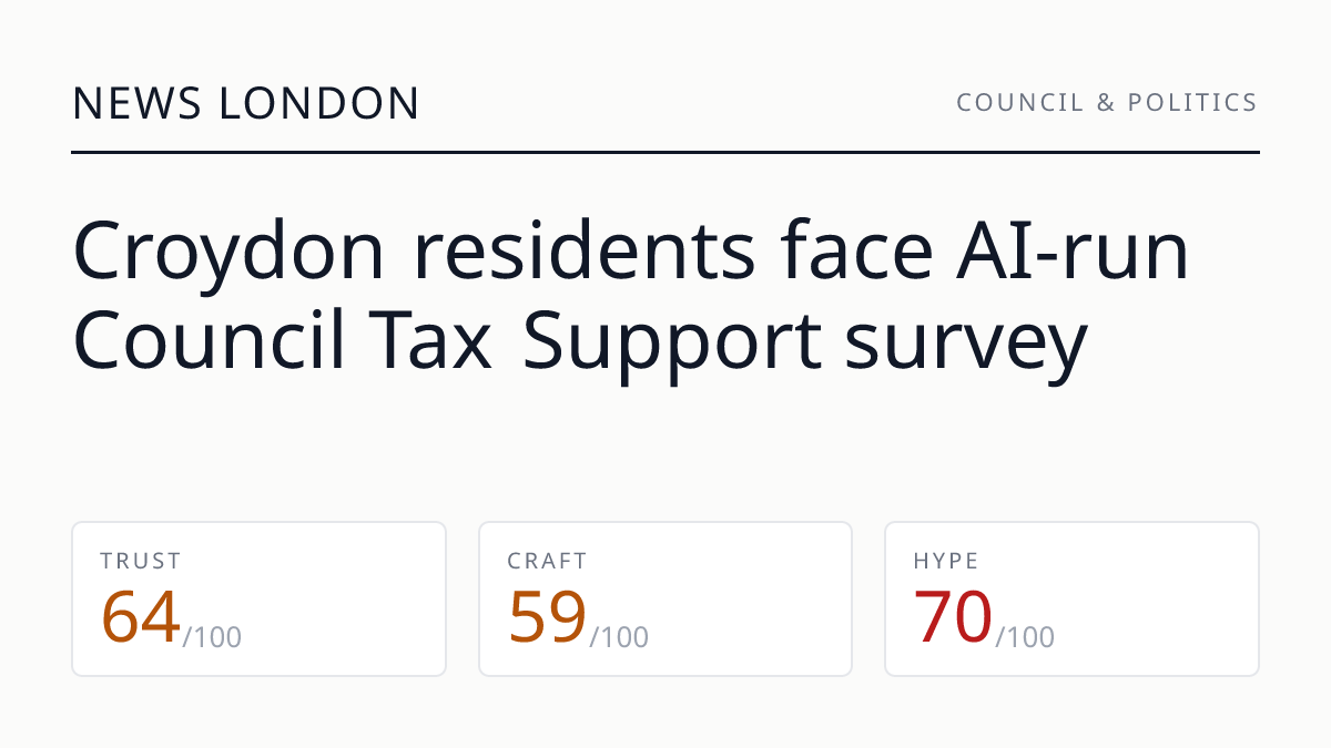 Croydon residents face AI‑run Council Tax Support survey