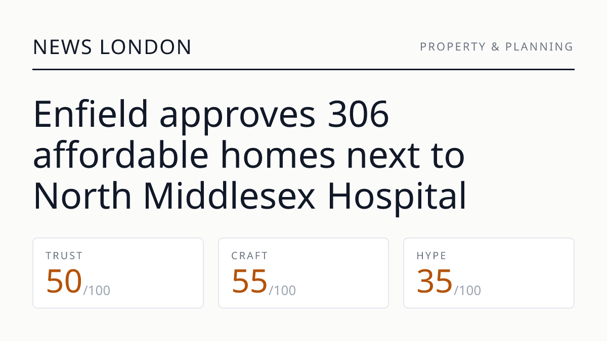 Enfield approves 306 affordable homes next to North Middlesex Hospital
