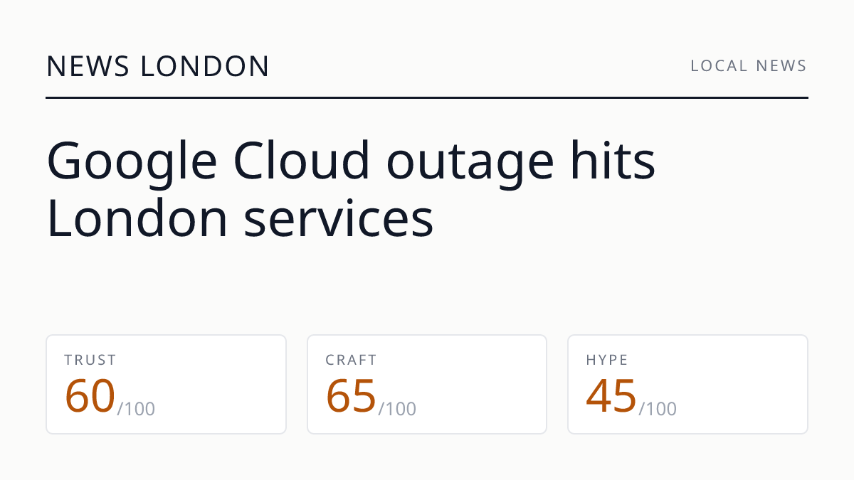 Google Cloud outage hits London services