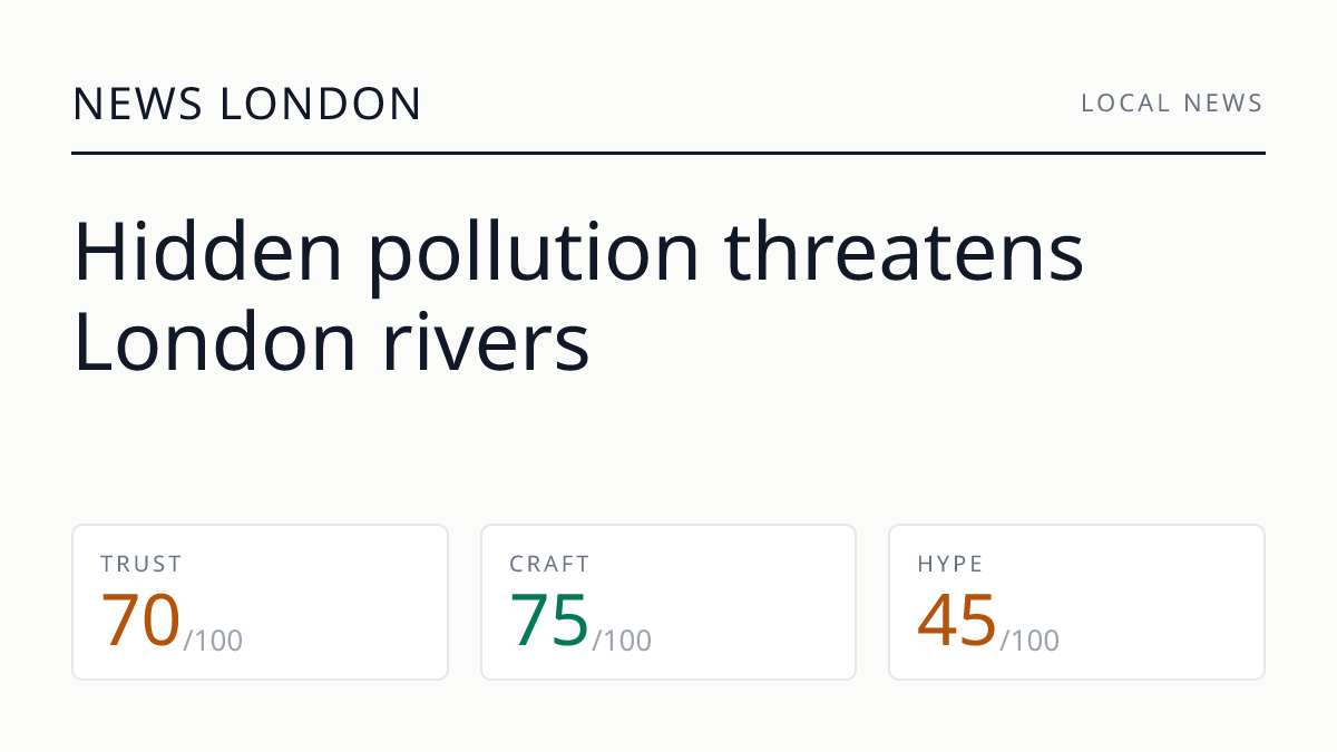 Hidden pollution threatens London rivers
