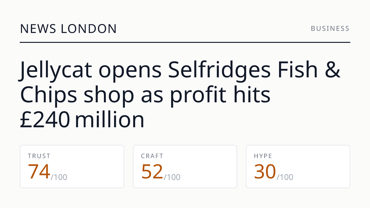 Jellycat opens Selfridges Fish & Chips shop as profit hits £240 million