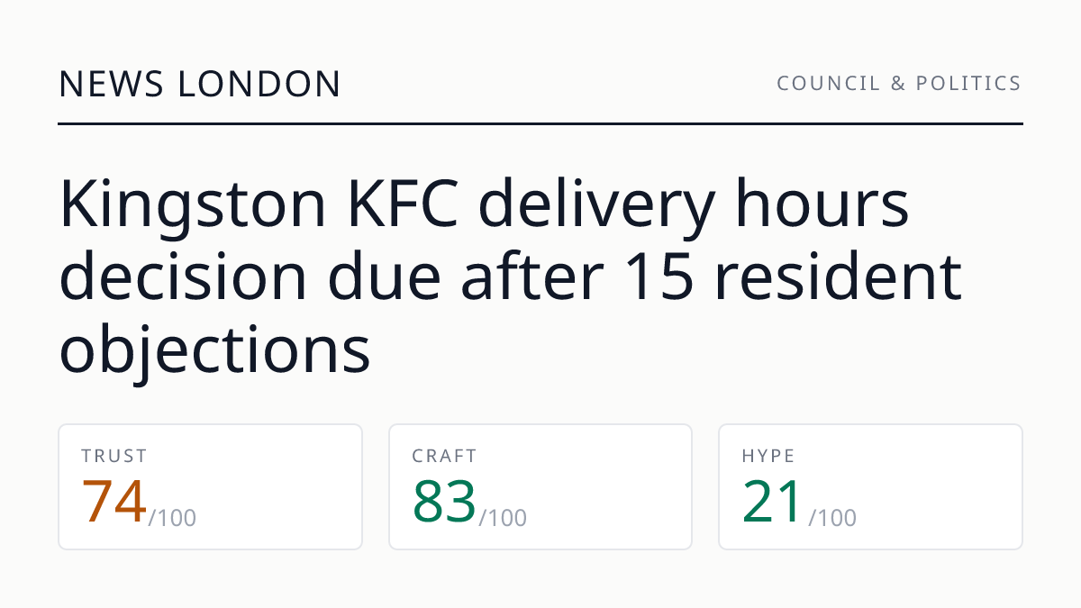 Kingston KFC delivery hours decision due after 15 resident objections
