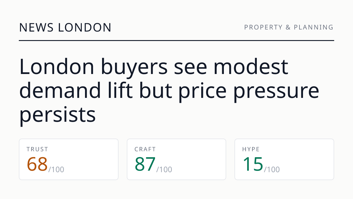 London buyers see modest demand lift but price pressure persists