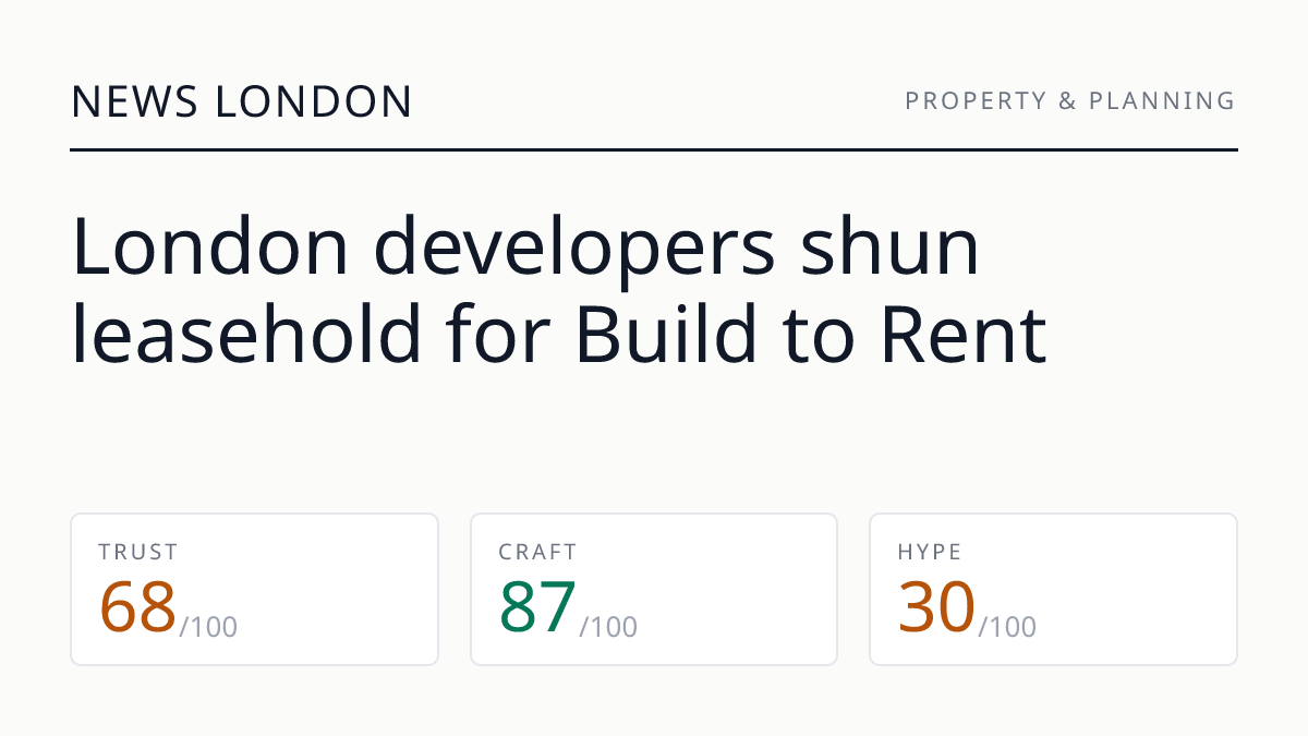 London developers shun leasehold for Build to Rent