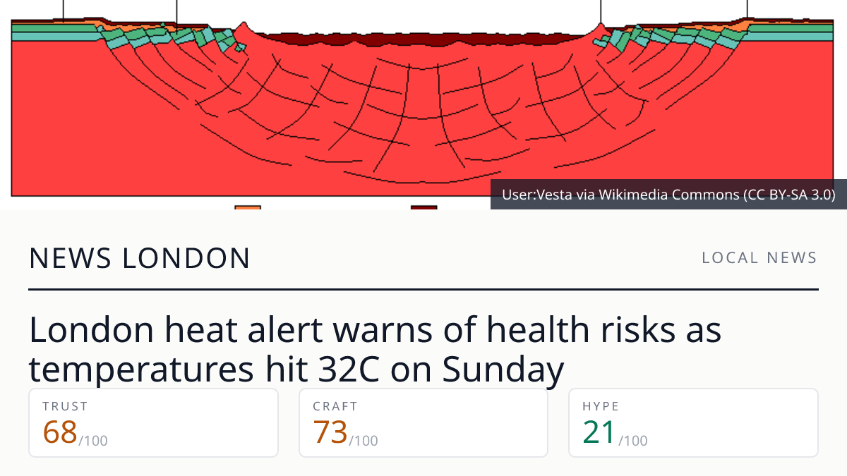London heat alert warns of health risks as temperatures hit 32C on Sunday