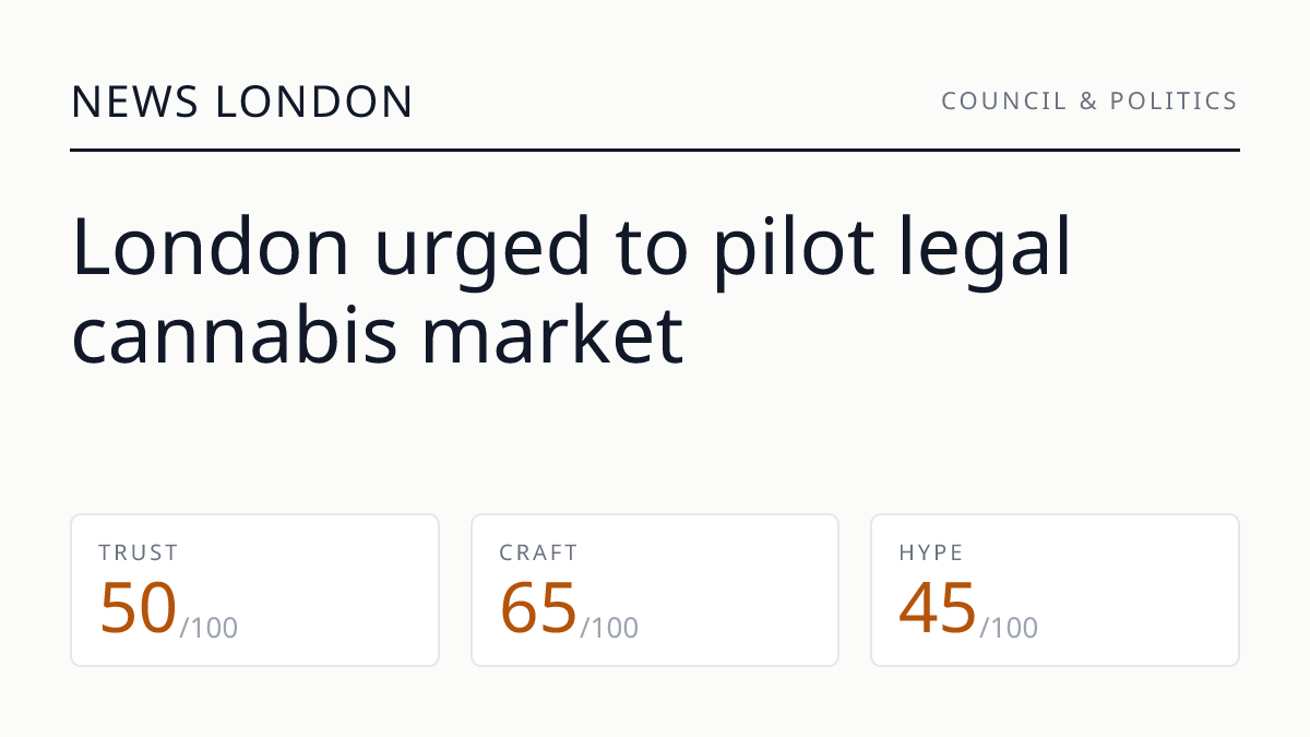 London urged to pilot legal cannabis market