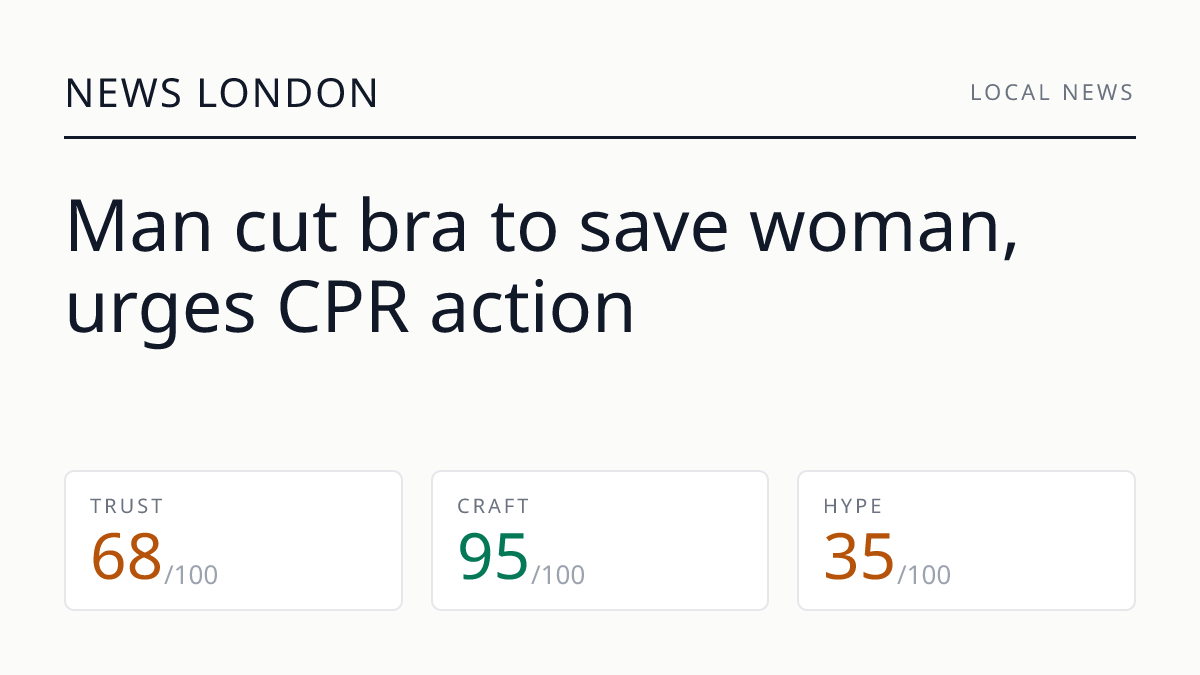 Man cut bra to save woman, urges CPR action