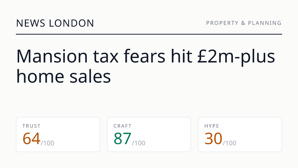 Mansion tax fears hit £2m-plus home sales