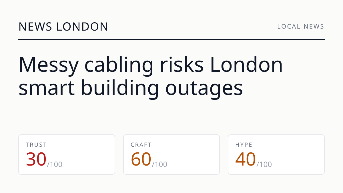 Messy cabling risks London smart building outages