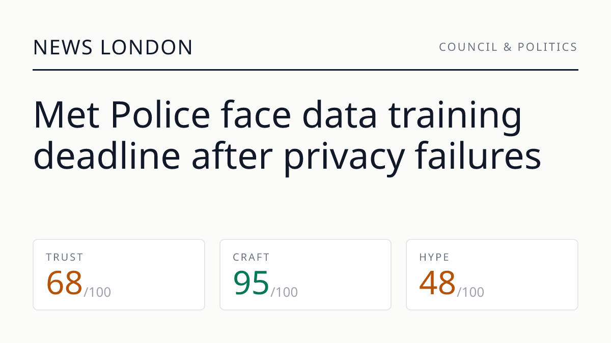Met Police face data training deadline after privacy failures