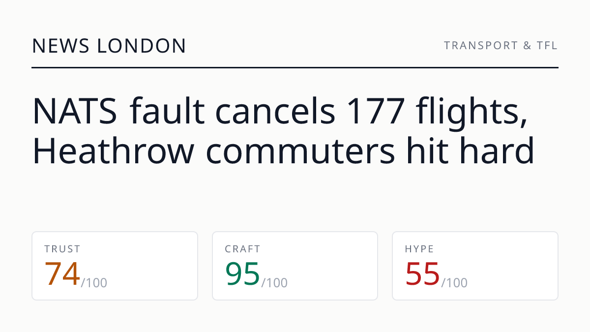 NATS fault cancels 177 flights, Heathrow commuters hit hard