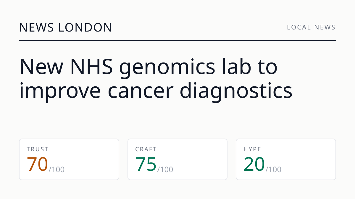 New NHS genomics lab to improve cancer diagnostics
