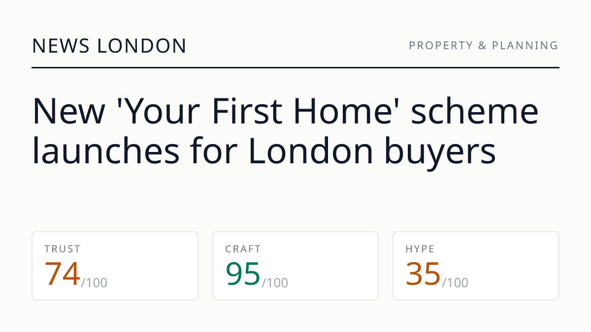 New 'Your First Home' scheme launches for London buyers