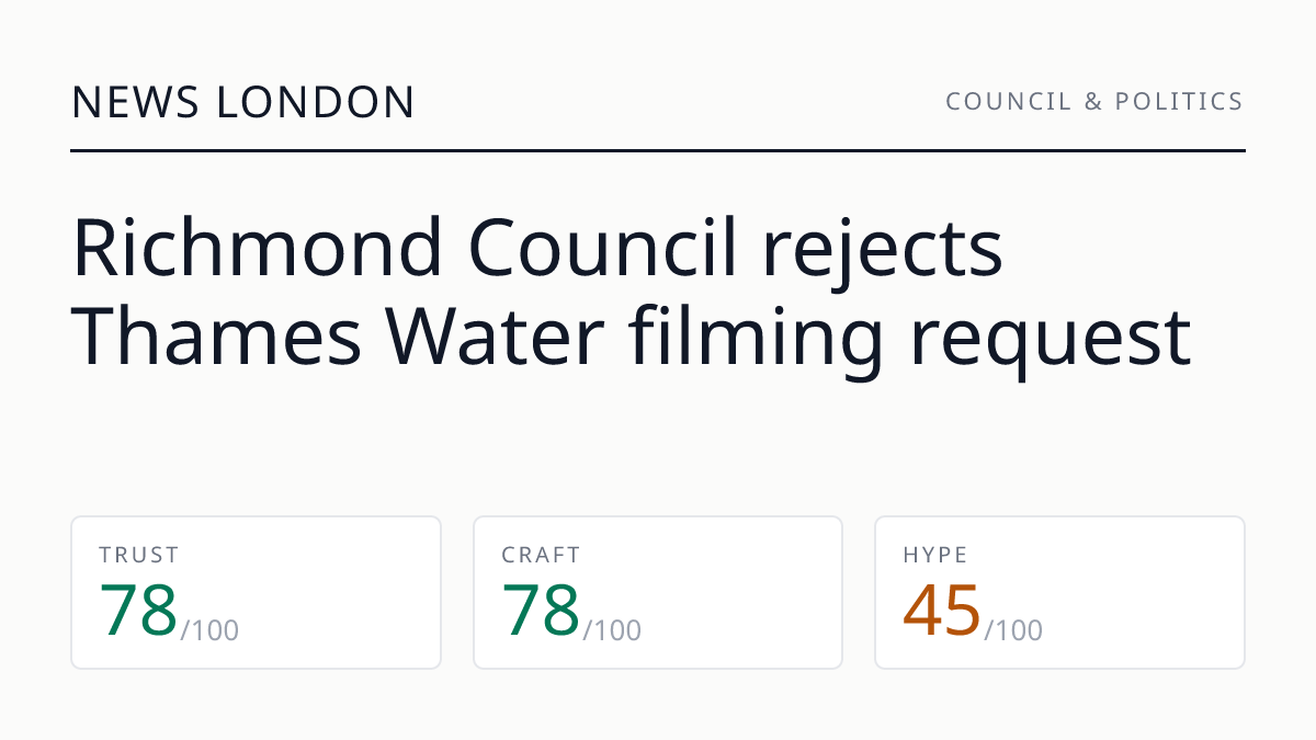 Richmond Council rejects Thames Water filming request