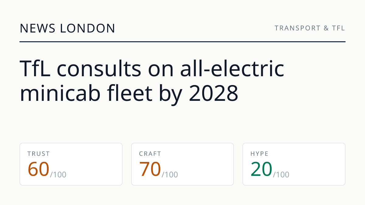 TfL consults on all-electric minicab fleet by 2028