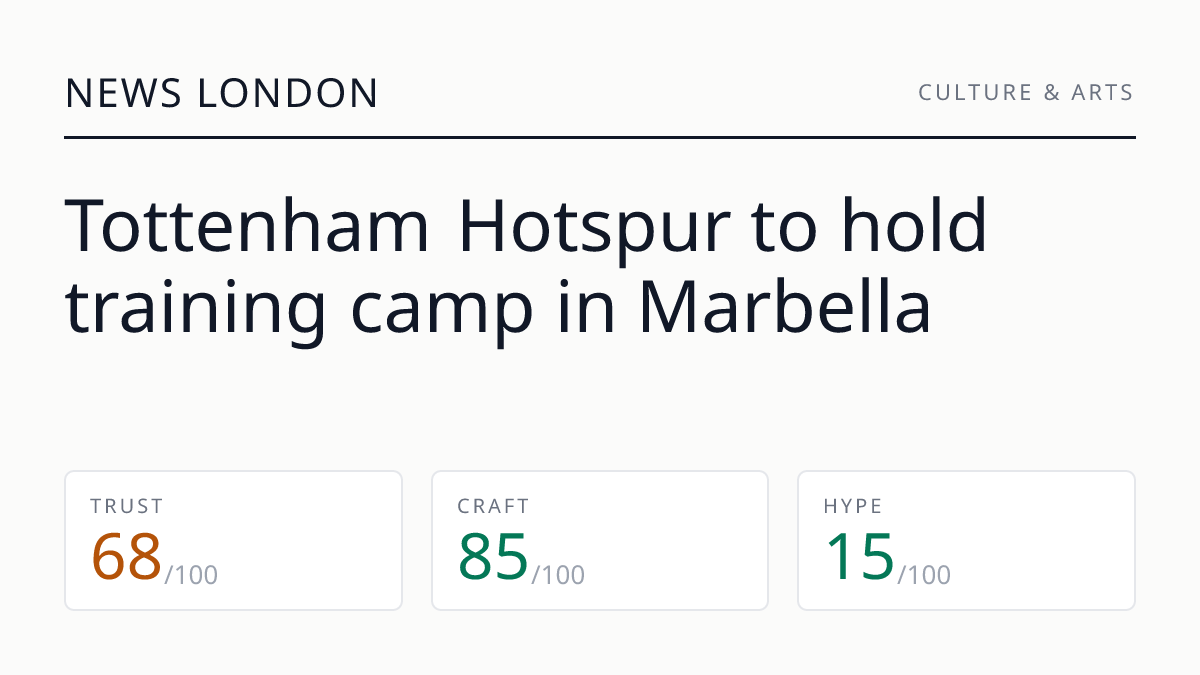 Tottenham Hotspur to hold training camp in Marbella