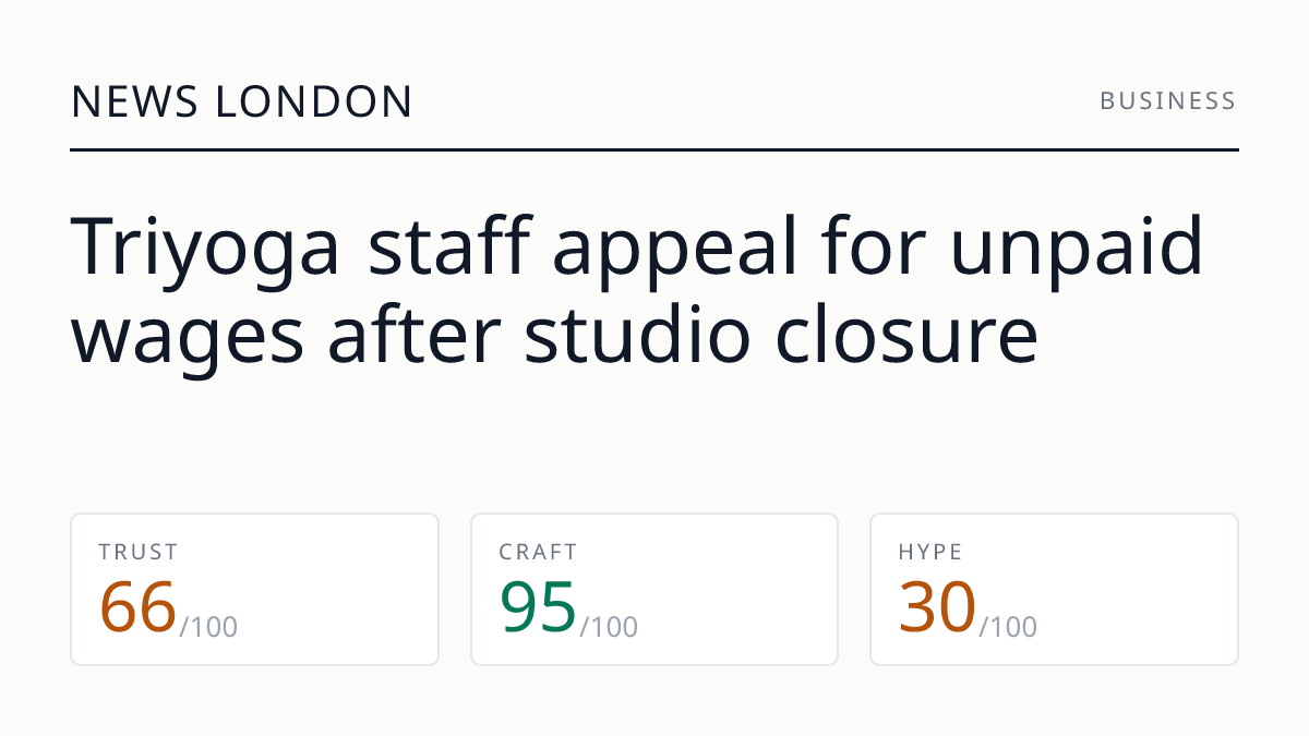 Triyoga staff appeal for unpaid wages after studio closure