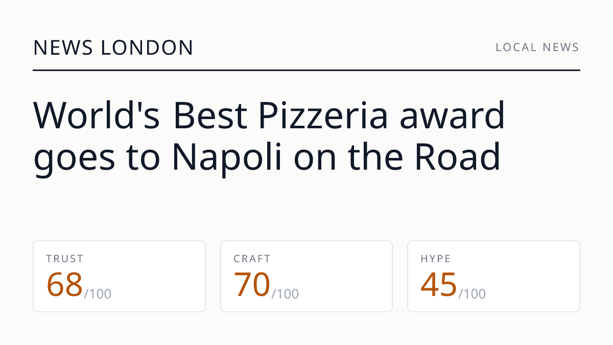 World's Best Pizzeria award goes to Napoli on the Road